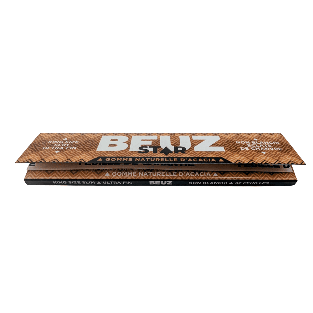 Feuilles Beuz Star King Size Slim Éclats de Chanvre