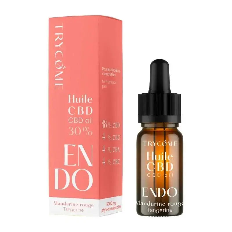 Flacon huile de cbd trycome endométriose