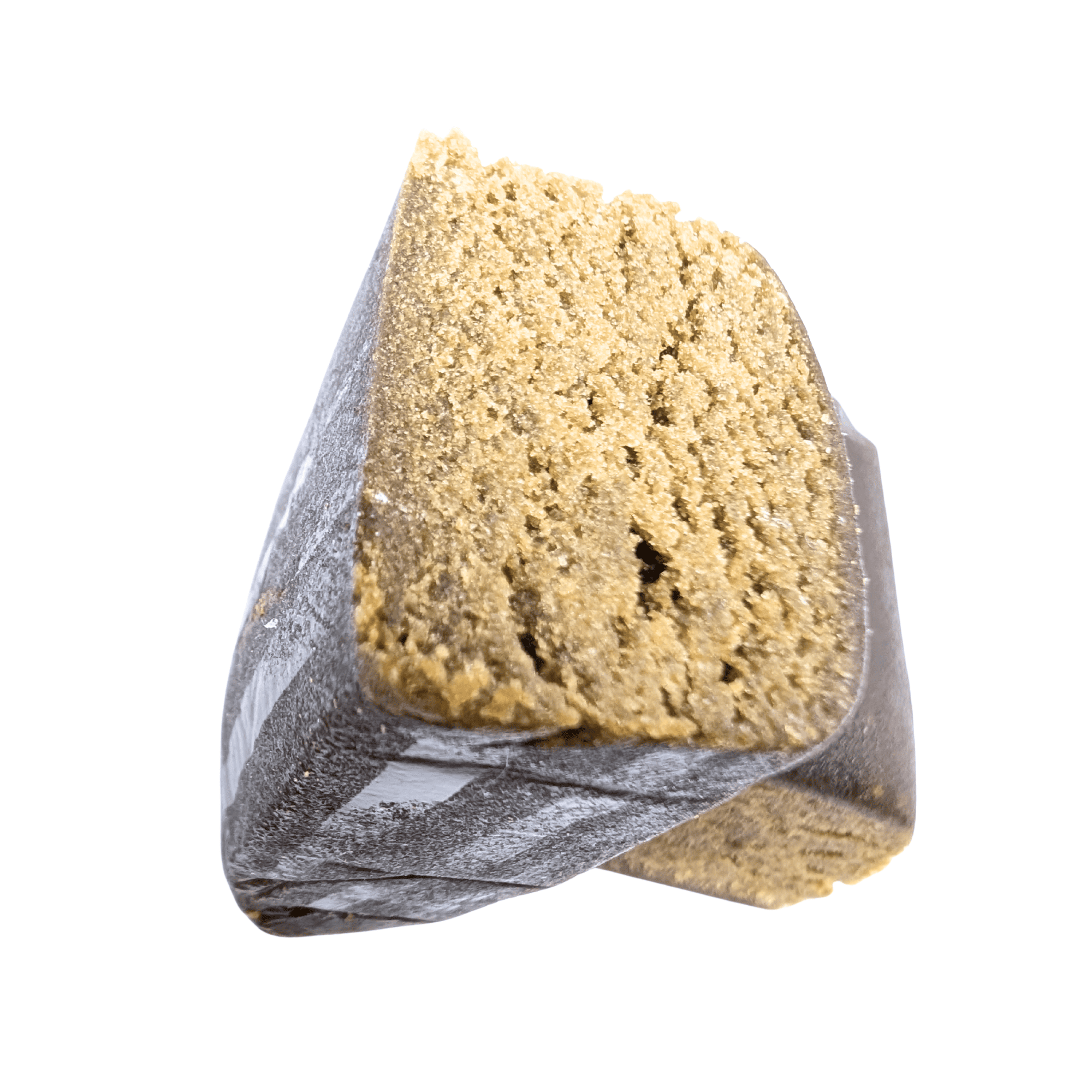 Piatella CBD MEGADOSE – résine crémeuse en macro, coupe du hash et texture fondante