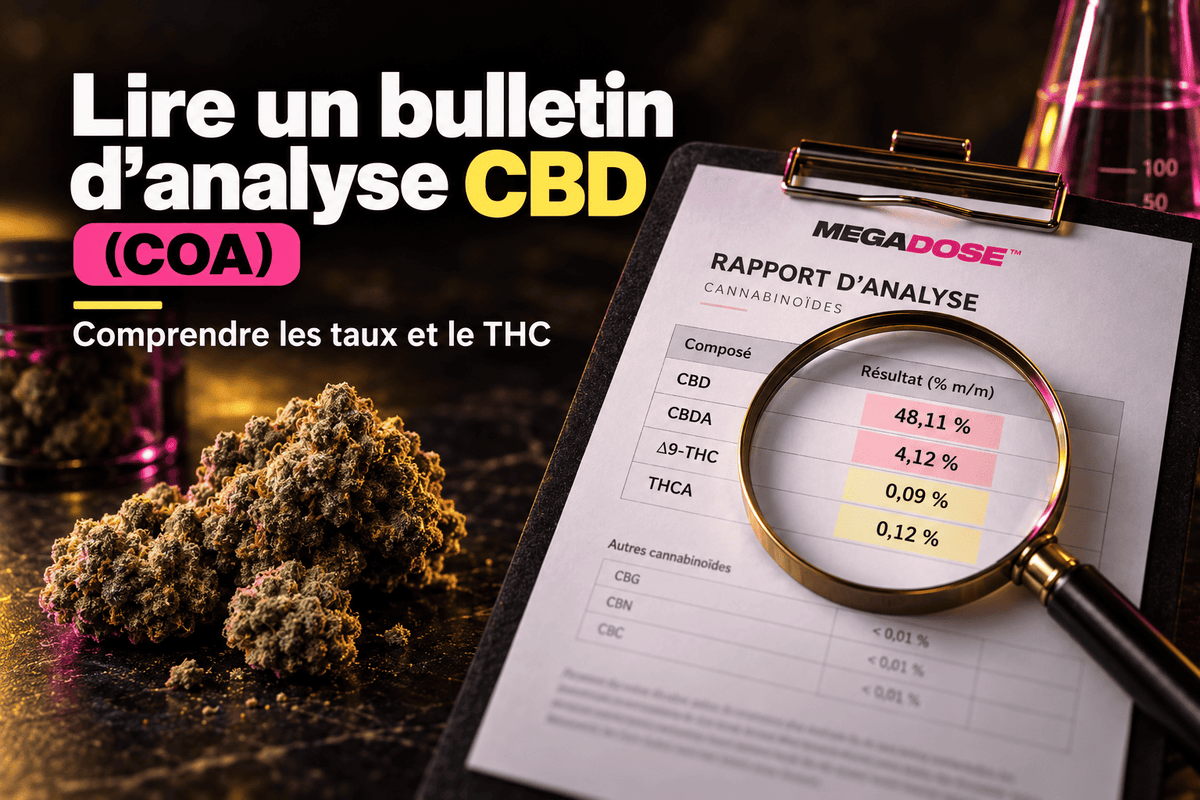 Comment lire un bulletin d'analyse CBD (COA) ?