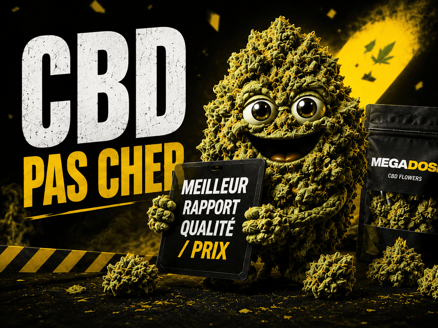 Fleurs CBD pas cher — small buds, pops et trim | Megadose