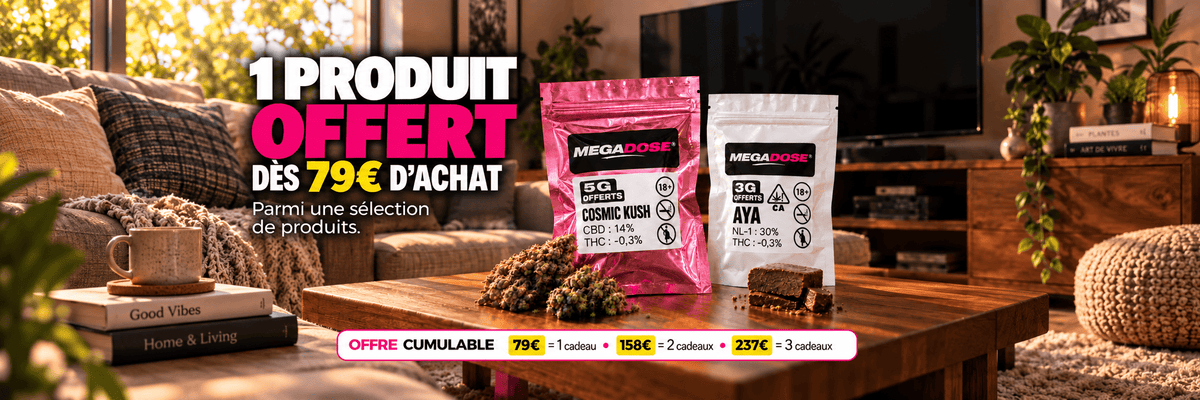 Offre Megadose : 1 produit offert dès 79 € d'achat